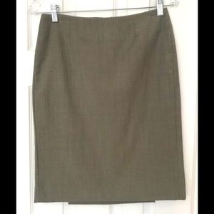 Banana Republic Tan Straight Business Skirt SZ 2